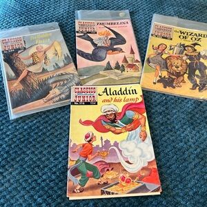 Classic illustrated junior comics set of 4